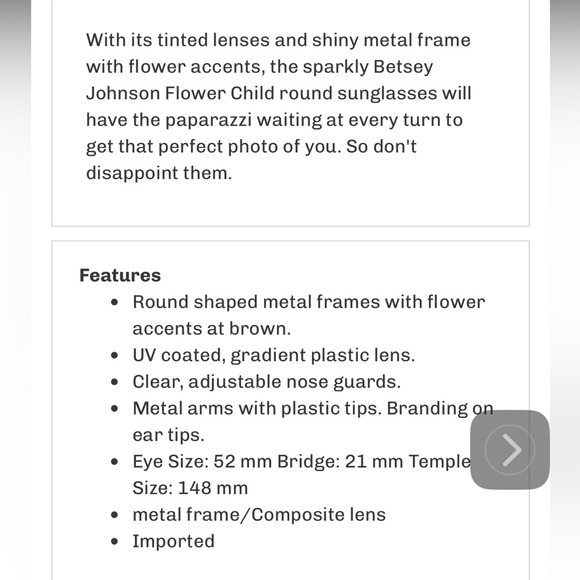 Betsey Johnson Multicolor Sunglasses - Picture 5 of 5